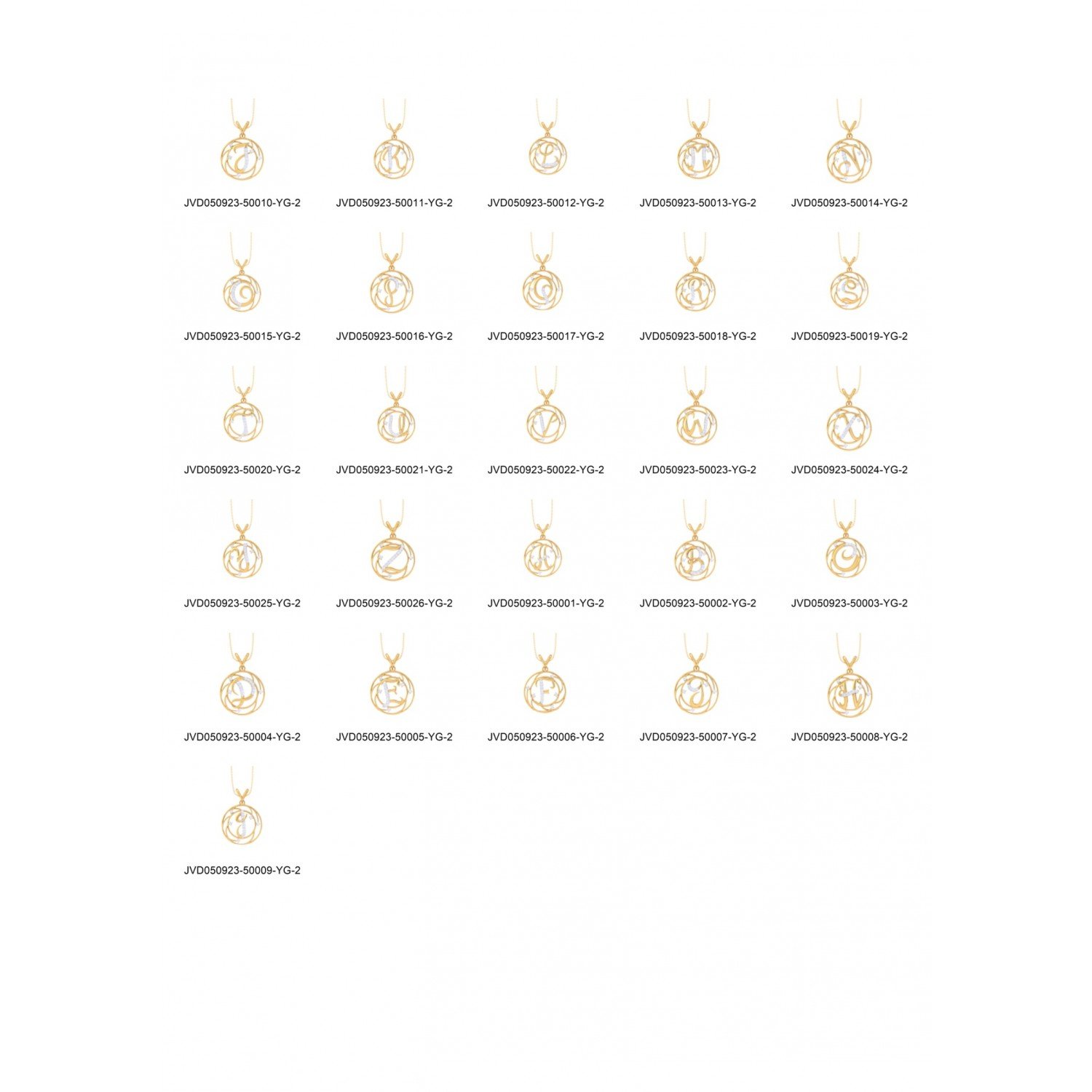 Bundle-9(alphabatic pendent)